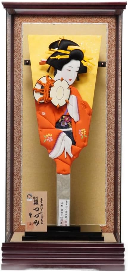 羽子板】18号 つづみ 極上本絹〈むさしや豊山作〉[232-097] 羽子板 / つづ